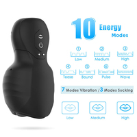 Automatische Masturbatoren für Männer - Saugender Vibrator mit 3 Saugmodi & 7 Vibrationsmodi, Erwachsenen-Sexspielzeug für Männer