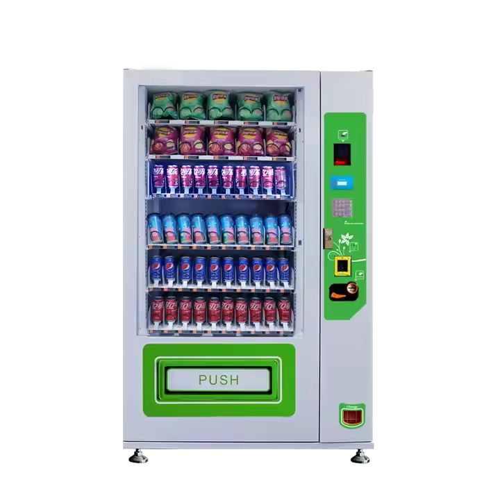 XG-DLE-10C-L2 пользовательский цифровой торговый автомат для продуктов питания и напитков, принимающий наличные и карточные платежи с функцией SDK