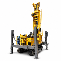 Foreuse hydraulique sur chenilles pour puits miniers, 600 m, avec marteau pneumatique DTH et tuyau de forage de 89/102 mm