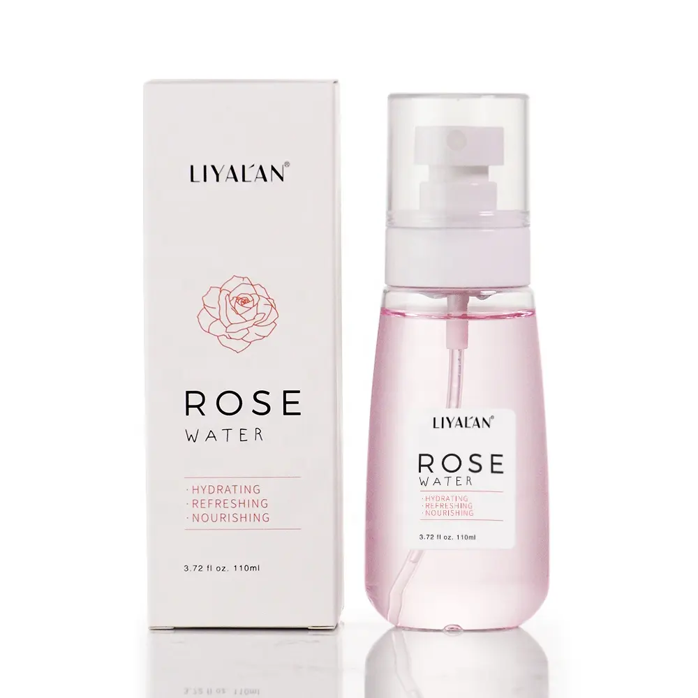 OEM Private Label Skin Care Toner Spray Mist Face Moisturizing Brightening Rose Water