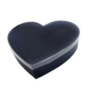 Caja de regalo de lujo de San Valentín para collares Flores Presentación rígida Corazón Amor Diseño Laminación mate Revestimiento UV Forro de esponja - Product Image 3