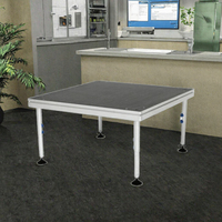 Nouvelle scène portable en alliage d'aluminium, plateforme de scène pour événements, scène modulaire carrée, piste de danse pour exposition, mariage, DJ, concert, location