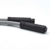 Connecteur DIN M8 à 3 broches pour extension de moteur de vélo électrique, prise mâle/femelle à clipser, câble de soudure