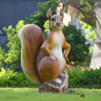 Patung Tupai FRP, Patung Groundhog, Patung Chipmunk, Patung Hewan yang Mirip Asli, Tahan Lama, Kerajinan Tangan, Dekorasi Estetika, Seni, Dekorasi Teras, Taman, Halaman, Patung