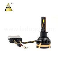 Ampoules de phares LED automobiles 200W H4 H7 H11 9005 9006, kit de conversion LED haute luminosité avec refroidissement par 4 tubes en cuivre