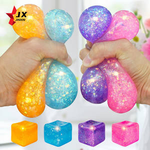 Giocattolo Antistress per Bambini 2024, Cubo di Ghiaccio Colorato Sensoriale Glitterato, Pallina Antistress Morbida e Divertente - Product Image 2