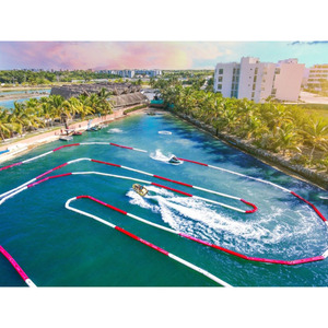 Piste de course de karting aquatique gonflable personnalisée |   Circuit de course modulaire pour parcs aquatiques et installations dans le désert - Product Image 6
