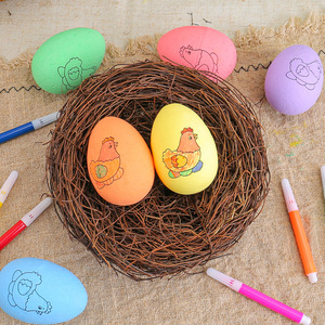 Kit de Manualidades de Conejito y Huevo de Pascua Pintados a Mano <span class=keywords><strong>para</strong></span> <span class=keywords><strong>Niños</strong></span>, Incluye Huevos Realistas <span class=keywords><strong>para</strong></span> Pintar y Decorar - Product Image 1