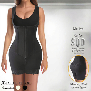 Damen Ganzkörper-<span class=keywords><strong>Shapewear</strong></span> Korsett Bodysuit Schlankheits-Butt-Lifter Riemen Fajas Colombianas Formwäsche - Product Image 2