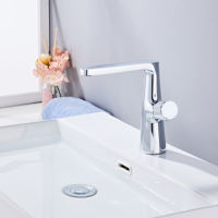 Robinet de lavabo en laiton à eau chaude et froide, style nordique simple, personnalisable, poignée ronde, robinet de lavabo de salle de bain pour la maison