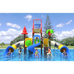Aire de jeux <span class=keywords><strong>aquatique</strong></span> extérieure pour enfants - Manèges aquatiques, toboggans amusants, jeux d'eau et châteaux pour des jeux aquatiques amusants - Product Image 3