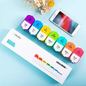 Organizador de pastillas de plástico de gran tamaño para 7 días, caja de pastillas semanal <span class=keywords><strong>extra</strong></span> grande, caja de almacenamiento 2 veces al día para todas sus vitaminas - Product Image 6