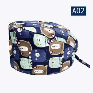 Cappelli chirurgici regolabili per infermiere ospedale sala operatoria medici Scrub bellezza dentista veterinario farmacia cappelli da lavoro - Product Image 3