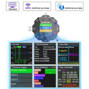 เครื่องทดสอบโปรโตคอลการชาร์จเร็ว Tuya WiFi ACD15P เครื่องวัดแรงดันและกระแสไฟฟ้า USB แบบ Type C PD สำหรับเครื่องชาร์จมือถือ พร้อมคุณสมบัติที่ปรับเปลี่ยนได้ - Product Image 3
