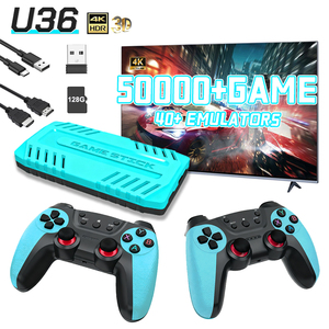 Mini consola de juegos 4K HD para TV con 50000 juegos integrados, 40 emuladores, mando inalámbrico, compatible con búsqueda de juegos, favoritos e historial. - Product Image 1