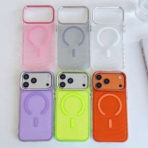 Coque de téléphone magnétique transparente ondulée Senyork pour iPhone 17 Pro Max 16 15 14 13 – Housse transparente de haute qualité - Product Image 6