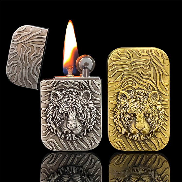 プレゼント付き1985年★コーラ★enjoy★ゴールド金色★エナメル七宝 Zinc Alloy Shell Tiger Retro Bronze Metal Embossed Custom
