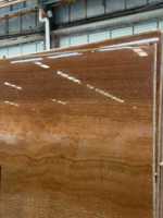 Dalles de marbre en bois de teck jaune antique, veinées or, pour murs et sols, grandes dalles en onyx à grain de bois brun