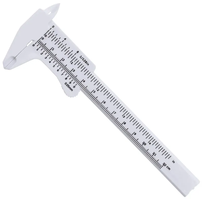 Rule Ruler Portable 1PCS 0-100mm 120mm Mini Plastic Sliding Vernier Caliper Gauge Measure Tool Rule Digital Caliper Student Ruler