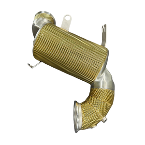 Tuyau d'échappement haute performance en acier inoxydable SS304 pour Mercedes-Benz <span class=keywords><strong>AMG</strong></span> <span class=keywords><strong>A45</strong></span> 2.0T 2019-2023, édition Gold, avec isolation thermique, amélioration de la puissance - Product Image 1