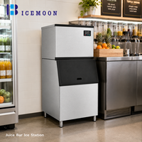 Machine à glaçons commerciale de type split 500 LBS (230 kg/24h) avec bac de 250 kg pour grands restaurants et hôtels
