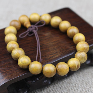 Mulberry Wood <b>Bracelet</b> 19mm <b>Ball</b> Shape Ethnic Style Unisex Gift Jewelry - Product Image 2