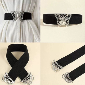 Hollow Butterfly <strong>Belt</strong> <strong>for</strong> Lady <strong>Dress</strong> Metal Symmetrical Buckle Corset <strong>Woman</strong> <strong>Belt</strong> - Product Image 6