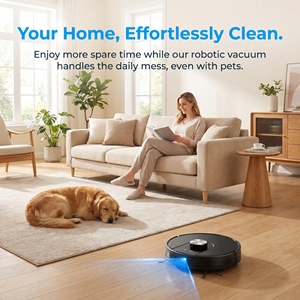 Smart Robot Vacuum Cleaner with Self-Emptying Station, LiDAR Navigation, Strong Suction & App Control for Home Hard Floor Carpet - Product Image 3