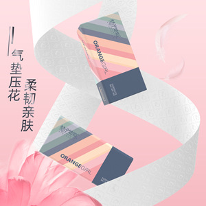 Orange Girl Facial Tissue 350 Sheets Per Pack 5 Layers Virgin Wood <b>Pulp</b> Household Paper - Product Image 2