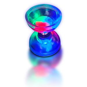 <span class=keywords><strong>Diabolo</strong></span> lumineux transparent à triple <span class=keywords><strong>roulement</strong></span> rotatif à grande vitesse pour les performances en extérieur - Product Image 1