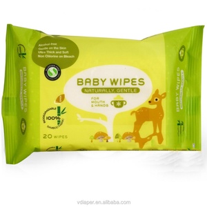 Vente en gros d'usine, lingettes pour bébés en tissu non tissé, marque privée - Product Image 1