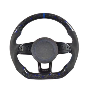 พวงมาลัยคาร์บอนไฟเบอร์พร้อมแป้นเปลี่ยนเกียร์สำหรับรถยนต์ vw Golf gti 7 7.5 Mk7 7,5 <span class=keywords><strong>7r</strong></span> R Mk7r <span class=keywords><strong>audi</strong></span> A3 8v JETTA Tiguan อุปกรณ์ตกแต่ง - Product Image 3
