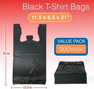 ถุงหัวหม่าเหิงชุน (300 ใบ) (สีดำ) (11.5" x 6.5" x 21") - ถุงพลาสติกสีดำ (แบบธรรมดา) - ร้านขายของชำ, ช้อปปิ้ง, ร้านอาหาร - Product Image 2
