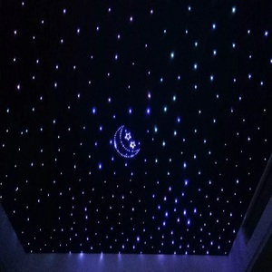 60*120cm LED sợi quang bầu trời đầy sao Bảng điều khiển Twinkle chụp sao trang trí nhà với Polyester Acoustic Board LED Twinkle ánh sáng - Product Image 6