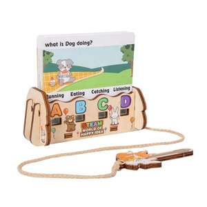Cartes éducatives pour tout-petits, apprentissage de l'alphabet et des <span class=keywords><strong>mots</strong></span>, jouet Montessori, pensée logique, jeu de cartes à associer, déverrouillage, cartes flash - Product Image 1