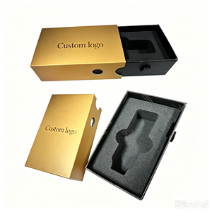 Custom Child Resistant Drawer Rigid Paper <b>Box</b> with <b>Black</b> EVA Foam Insert Reusable Medicine CR Packaging For 5ml Vials Bottle - Product Image 6