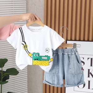 Clearanve satış karışık kullanılan çocuk giyim envanter yaz çocuk karikatür baskılı rahat giyim stil rastgele sevkiyat - Product Image 3