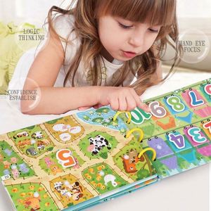 Juguete Educativo Silencioso con Temática de Granja y Dinosaurios, Ideal para Niños, Libro de Actividades Montessori DIY - Product Image 3