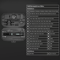 Kit de réparation magnétique professionnel YIYUN 152-en-1 avec embouts de précision en acier, disponible en plastique OEM pour smartphones, ordinateurs, appareils photo