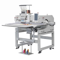 Machine à broder multifonction à tête unique informatisée grande surface pour points plats, chenille et chaîne, avec enfilage automatique personnalisé