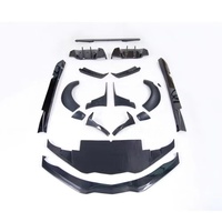 Kit carrosserie large en fibre de carbone style Z06 2014-2019, comprenant lèvre avant, diffuseur, jupes latérales et ailes, pour mise à niveau facelift Chevrolet Corvette C7
