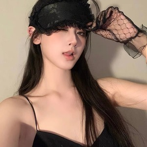Antifaz de encaje, vendaje sexy para los ojos, estilo diosa, negro, sexy y sensual, bloqueador de luz, lazo sexy para cubrir los ojos, guantes para dormir - Product Image 4