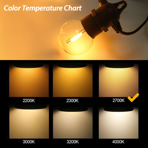Ngoài trời không thấm nước bán buôn ấm trắng E12 <span class=keywords><strong>G40</strong></span> chuỗi ánh sáng dẫn bóng đèn cho ngoài trời Patio chuỗi đèn - Product Image 5