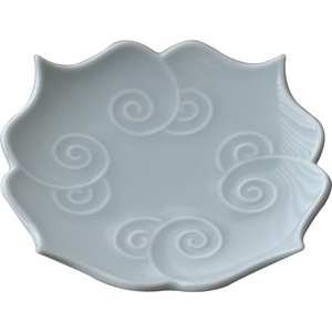 Guanlan <b>Ceramics</b> Flower Shape Porcelain Tea And Snack <b>Plate</b> For Party Fruit Platter - Product Image 5