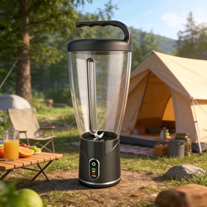 เครื่องปั่นน้ำผลไม้ไฟฟ้าแบบพกพาไร้สายขนาด 1000 มล. ใช้พลังงานจาก USB เครื่องปั่นอเนกประสงค์และเครื่องบดสับอาหารสำหรับใช้ในครัวเรือน - Product Image 1