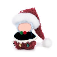 Vêtements de poupée pour poupée de 10 cm Joyeux Noël Clochettes de Noël Chapeau de Noël
