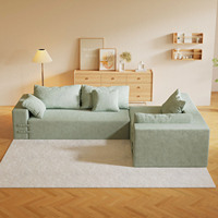 Elegantes, modisches Mikrofaser-Sofa, modular, kombinierbar, preisgünstig, modernes Design, Schlafsofa für Hotels