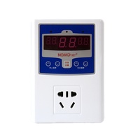 NOMOYPET Contrôleur de température de thermostat à affichage numérique de bonne qualité avec voyant lumineux pour reptile