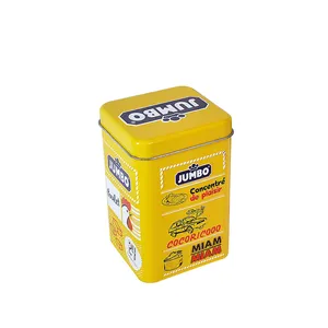 Hộp Thiếc Gia Vị Bằng Kim Loại Đơn Giản Kích Thước Nhỏ Có Nắp Hộp Thiếc Vuông Lon Thực Phẩm Tùy Chỉnh - Product Image 1