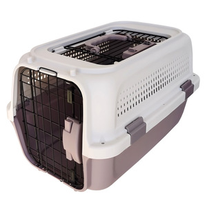 Da Xi Bao Kennel Porte-animaux de compagnie en plastique rigide, taille S M, pour voyages en avion, pour chiens et chats jusqu'à 20 kg - Product Image 2